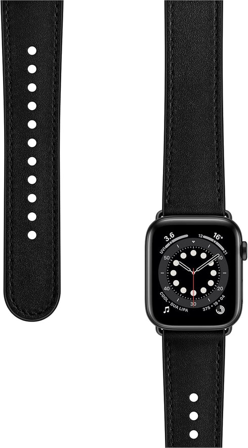 OUHENG Compatible with Apple Watch Band 42mm/41mm/40mm/38mm, Genuine Leather Bands Replacement Strap for iWatch SE2 SE Series 10 9 8 7 6 5 4 3 2 1...