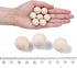 Craftdady 50Pcs 19-20mm Natural Round Wooden Balls 3/4 Inch Unfinished Hardwood Craft Balls Decorative Wood Spheres No Hole for Craft DIY Projects...