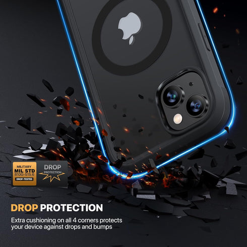 Diaclara Magnetic Designed for iPhone 15 Case, Compatible with MagSafe Built-in Touch Sensitive Anti-Scratch Screen Protector, with Camera Lens Pr...