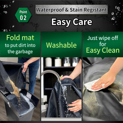 Gardening Plant Repotting Mats Waterproof Set of 2 sizes 50 * 50cm/75 * 75cm Portable Gardening Transplanting Mat Foldable Succulent Potting Mat R...