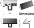 Desk Edge Mount Power Strips with USB Ports-UL Plug Outlets 1250 Joulets Surge Protector Tabletop Power Sockets for Nightstand/Home Office/Dormito...