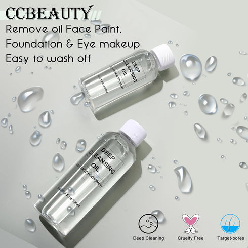 CCbeauty Paint Brush Cleaner, Reconditioner and Restorer - Fast Remove Oil Water-Based Face Paint Brushes, Airbrushes, Acrylic, Watercolor, Makeup...