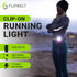 FlipBelt Clip On LED Running Light for Men and Women, Hands Free Safety Flashlight for Running, Biking, Hiking, Portable and Rechargeable Night Ru...