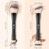 DUcare Makeup Brushes Duo End Foundation Contour Powder and Buffer Brush Bronzer Double Makeup Brush Set 2Pcs black...