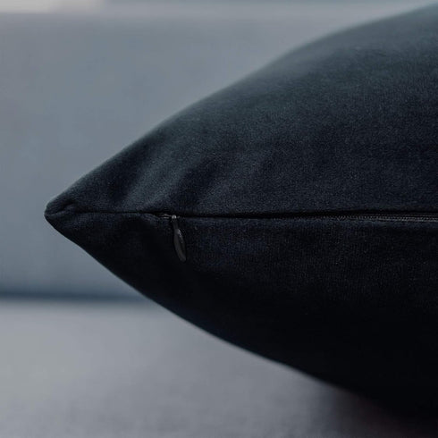 JUSPURBET Black Velvet Pillow Covers Set of 2 Decorative Throw Pillow Covers for Couch Sofa Bed Soft Cushion Covers Cases with Hidden Zipper for L...