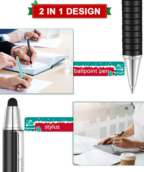 Penyeah Stylus Pen for Touchscreen, 3 Pack 0.16'' Fine Point Rubber Tip Stylus Pen for iPad iPhone Android Tablet Samsung Galaxy,Amazon Fire, Easy...