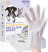 Pet Cleaning Glove Bathing Wipes for Dogs and Cats, Deodorizing No-Rinse Grooming Wipes for Paws, Body, and Butt, Perfect for Pet Dry Cleaning, Da...