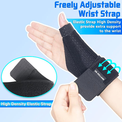 Dr.Welland Reversible Thumb & Wrist Stabilizer splint for BlackBerry Thumb, Trigger Finger, Pain Relief, Arthritis, Tendonitis, Sprained and Carpa...