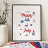 Whaline 24 Sheet 4th of July Pattern Paper with 4 Sheet Stickers Scrapbook Paper Double-Sided Collection Decorative Craft Paper Folded Flat for Pa...
