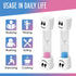 2 Minute Toothbrush Sand Timer for Kids - Set of 2 Small Blue and Pink Smiley Hourglass...