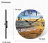 TAHEAT Beach Waves in The Sunset Wall Clock, Silent Non Ticking Battery Operated Clocks, Easy to Read Decorative Wall Clock for Bedroom/Kitchen/Li...