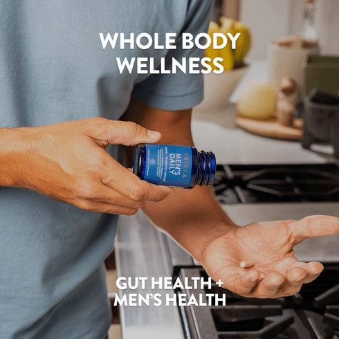 FRISKA Men’s Daily Digestive Enzyme and Probiotics Supplement, Natural Support for Male Digestive Health, Bloating, Gas, Indigestion Relief, Suppo...