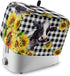 Toaster Cover 2 Slice Yellow Sunflower Cow Bread Toaster Oven Cover with Pockets Buffalo Check Black White Bakeware Protector Small Kitchen Applia...