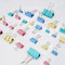 Small Binder Clips and Paper Clips, Metal Paper Clamps Colourful Binder Clips Assorted Sizes...
