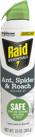 Raid Essentials Ant Spider, and Roach Killer Aerosol Spray, Child & Pet Safe, Kills Insects Quickly, for Indoor Use, 10 oz...