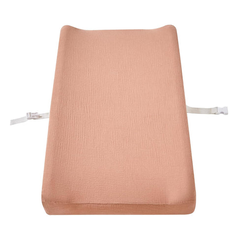 Baby Muslin Changing Pad Covers, Neutral Fitted Muslin Diaper Changing Table Pad Sheet Covers for Newborns Infants Baby Boys Girls (Red)...