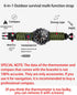 Onewly Compatible with Samsung Galaxy Watch 3 Band 45mm,Multi-Functional Outdoor Survival Umbrella Rope 22mm Watch Strap for Gear S3 Frontier/Clas...