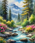 Mountain Paint by Number for Adults-Landscape Paint by Numbers for Adults,Landscape Paint by Numbers for Gift Home Wall Decor(Mountain,16x20 inch)...