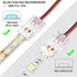 40 Pieces RGB LED Light Strip Connectors Unwired Gapless Solderless Adapter Terminal Extension Waterproof LED Light Adapter Transparent Led Strips...