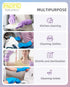 PACIFIC PPE 2 Pairs Dishwashing Cleaning Gloves with Latex free, Cotton lining, Kitchen Gloves (Purple+Blue, Medium)...