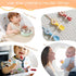 Toddler Utensils?Silicone Stretch Lids for Fork and Spoon,Holder Strap Food Grade Silicone Keep Fork and Spoon Off The Floor Great for Baby and Ki...