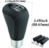 Abfer Shifter Knob 5 Speed Leather Car Gear Stick Shifting Knobs Shift Lever for Most Manual Transmission Vehicle Truck, Black...