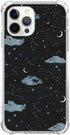 Moon Clouds and Stars Case Compatible with iPhone 14 Pro Max, Planets Starry Sky Cover for iPhone 14 Pro Max, Cool Cute TPU Bumper Phone Case Cove...