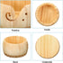 PATIKIL Wooden Yarn Bowl with Holes Holder, Handmade Craft Knitting Bowl Storage Knitting and Yarn Holder Crocheting for Knitting Lovers, 6", Ligh...