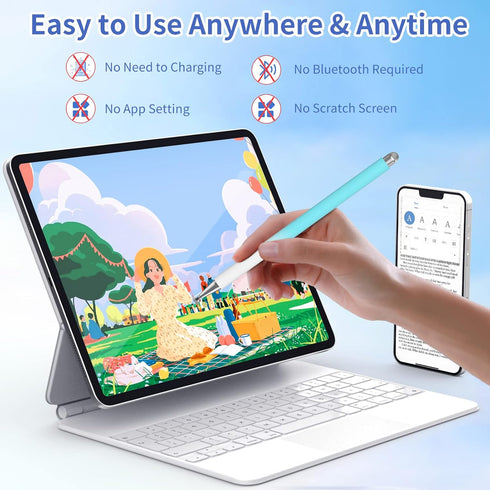 Stylus Pens for Touch Screens, 2 in 1 Sensitivity & Precision Stylus Pen for iPad, Stylus Pencil Compatible with iPhone, Apple iPad, Android, Tabl...