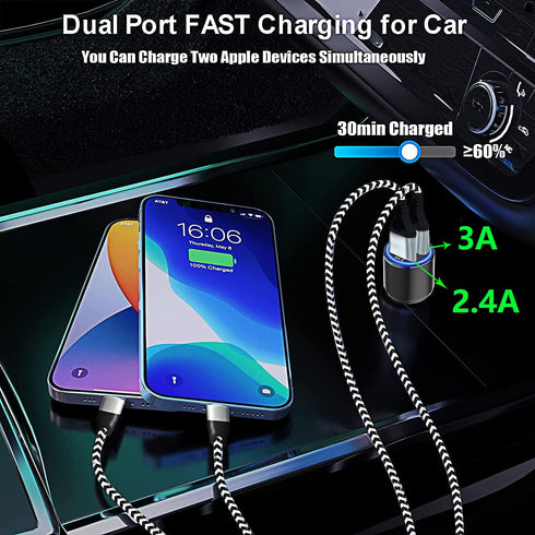 Car Charger Fast Charging for Moto G Stylus 5G 2021 2020/Power 2021 2022 2023,G100/G Pure/G Play/G Fast/G7 Play Power,Edge 2021 2020/Z4 Z3,One 5G ...