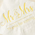 Crisky Napkins Mr and Mrs Gold Cocktail Beverage Dessert for Wedding Shower Engagement Party Decorations, Cake Table Decor Supplies. 100 Pcs, 3-Pl...