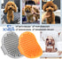 Dog Bath Brush, 2 Pcs Dog Brush for Shedding Short Haired Dogs, Dog Grooming Shedding Bath Brush Soothing Massage Rubber Bristles Curry Comb with ...