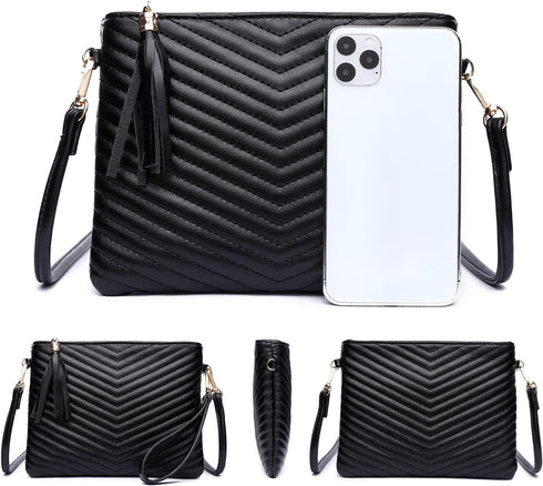 AMELIE GALANTI womens small crossbody strap handbag bag,Soft Leather Fabric Delicate Durable Fashion Design...