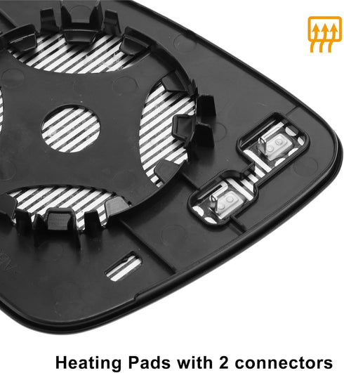 X AUTOHAUX Car Rearview Right Passenger Side Mirror Glass Replacement W/Backing Plate Heated for Nissan Altima 2019 2020 2021...