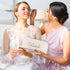Bride Silver Letter Makeup Bag for Women Bridesmaid Engagement Gift for Her Large Capacity Portable PU Waterproof Toiletry Bag Flat Open Cosmetic ...