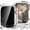 Goton Waterproof Privacy Case for Apple Watch Series 9 8 7 6 5 4 SE Ultra 40mm 44mm 41mm 45mm 49mm, Hard PC Bumper Tempered Glass Screen Protector...