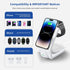 Wireless Charger Charging Station Magnetic 3 in 1 Charging Station for Apple Multiple Devices for Apple -15/14 Pro Max, iWatch Ultra/8/se/7/6/5/4/...
