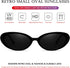 AIEYEZO Retro Oval Sunglasses for Women Fashion Small Oval Frame Sun Glasses 90s Vintage Style Shades...