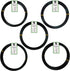 Anodized Aluminum Bonsai Training Wire 5-Size Starter Set with Canvas Bag - 1.0mm, 1.5mm, 2.0mm, 2.5mm, 3.0mm (147 feet total) - Choose Your Color...