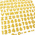 Sei 1/2 Inch Carefree Glitter Letters & Numbers Iron on Transfer, Gold, 1-Sheet...