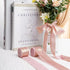 3 Rolls Rose Gold Shimmery Chiffon Ribbon Metallic Chiffon Ribbon Shimmery Frayed Edge Silk Ribbons for Flower Bouquet Gift Wrapping Wedding Decor...