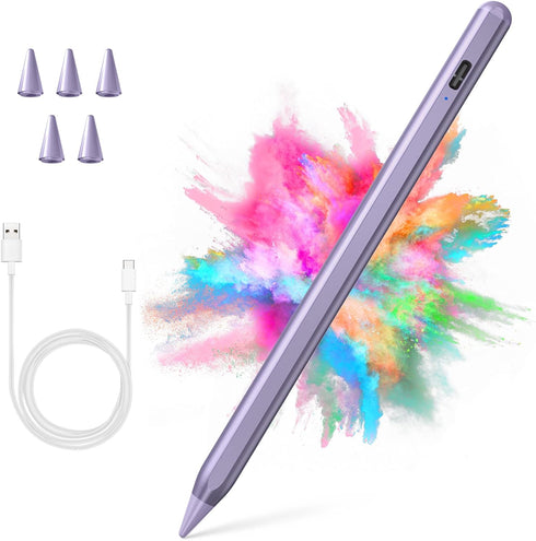 Stylus Pen for iPad 2018-2023 with Palm Rejection, Active Pencil for iPad 10th/9th/8th/7th/6th Generation, for iPad Pro 11/12.9 inch, for iPad Air...