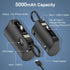 Mini Portable Charger 5000mAh Power Bank for iPhone, USB C Cell Phone Portable Power, LCD Display Battery Pack Compatible with iPhone 15/15 Pro Ma...