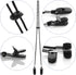 Yolev 2 Pieces Adjustable Hat Strap Clips Black Windproof Clips Cap Retainers with Clips for Outdoor Golfing, Fishing, Boating, Sailing...