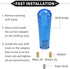 Gear Shifter Knob Kit, 15cm Faux Crystal Stick Shifter Lever Knob Universal for Automatic and Manual Vehicles Durable Acrylic Blue with 2 Adapter...