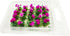20Pcs Miniature Flower Cluster Grass Flower Tufts for Mini Dollhouse Fairy Garden Railway Simulated Static Scenery Micro Landscape Model (Rose)...