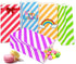 Bright Color Striped Paper Bags Rainbow Party Bags for kids’ Birthday Party Baby shower Wedding (3.5×2.3×7 in 50CT)...