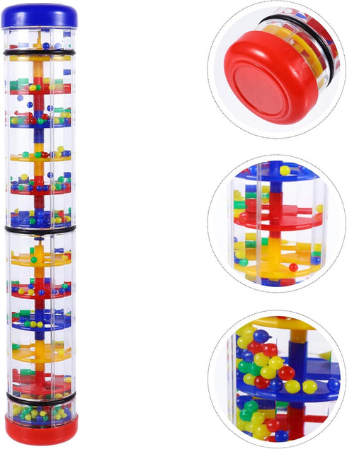 ibasenice Rainstick- Infant Baby Instrument Sound Sensory Enlightenment Percussion Toy Kid Stick, Handshake Rain Stick Music Rainmaker Shaker Gras...