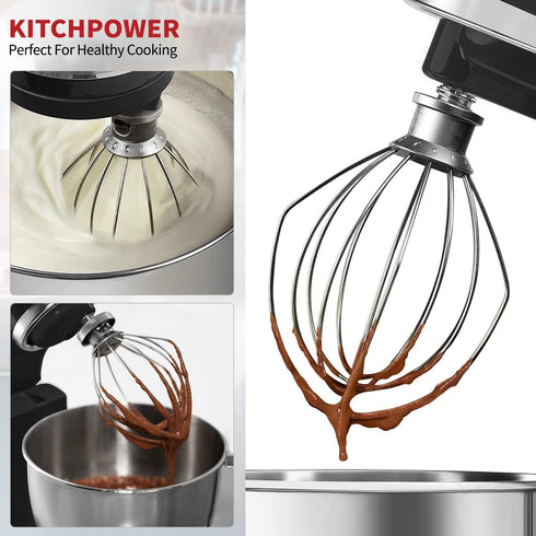K45WW Wire Whip Attachment for Tilt-Head Stand Mixer for KitchenAid Stainless Steel Egg Cream Stirrer, Flour Cake Balloon Whisk...