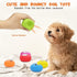 Latex Dog Squeaky Toys Balls for Teething Puppies, Small, Medium Dogs, 6 Pcs Bouncy Cute Face Pet Dog Toys...